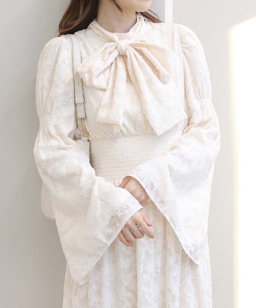 one after another NICE CLAUP(ワンアフターアナザーナイスクラップ)の「レディロングワンピース(ワンピース・レディース・アイボリー/ホワイト系その他/ブラック系その他/パープル系その他/ピンク系その他/ホワイト系その他2・FREE)」の8枚目の写真