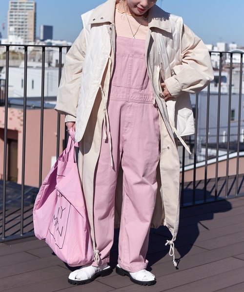 w closet(ダブルクローゼット)の「ナイロンプリントトートバッグ(トートバッグ・レディース・オレンジ/グリーン/オフホワイト/ピンク/ライム・FREE)」の10枚目の写真