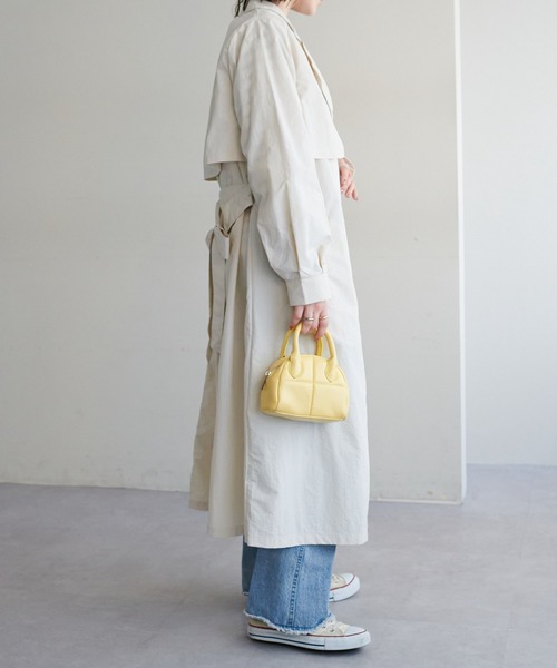 DISCOAT（ディスコート）の「【WEB限定】マルチウェイトレンチコート（トレンチコート・レディース・ベージュ/アイボリー/グレイッシュベージュ・FREE）」の8枚目の写真