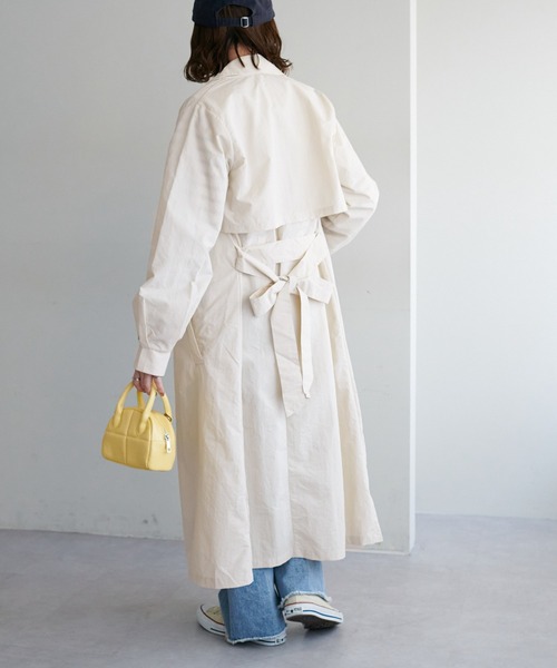 DISCOAT（ディスコート）の「【WEB限定】マルチウェイトレンチコート（トレンチコート・レディース・ベージュ/アイボリー/グレイッシュベージュ・FREE）」の9枚目の写真