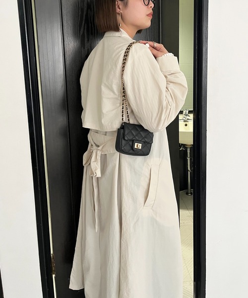 DISCOAT（ディスコート）の「【WEB限定】マルチウェイトレンチコート（トレンチコート・レディース・ベージュ/アイボリー/グレイッシュベージュ・FREE）」の12枚目の写真