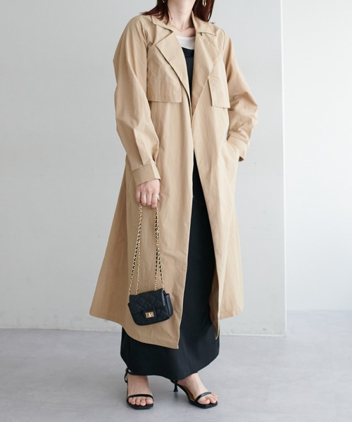 DISCOAT（ディスコート）の「【WEB限定】マルチウェイトレンチコート（トレンチコート・レディース・ベージュ/アイボリー/グレイッシュベージュ・FREE）」の14枚目の写真