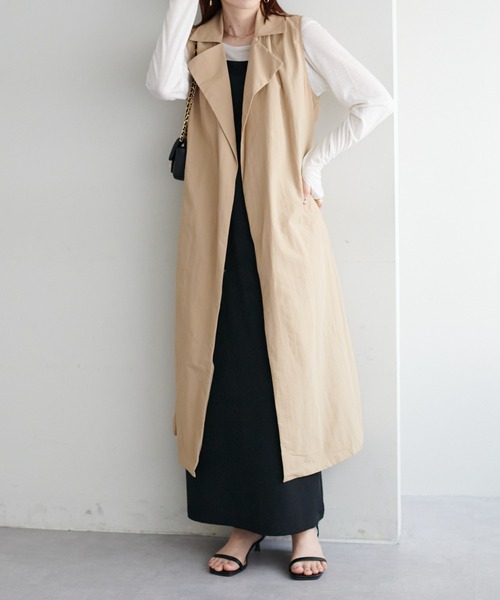 DISCOAT（ディスコート）の「【WEB限定】マルチウェイトレンチコート（トレンチコート・レディース・ベージュ/アイボリー/グレイッシュベージュ・FREE）」の21枚目の写真