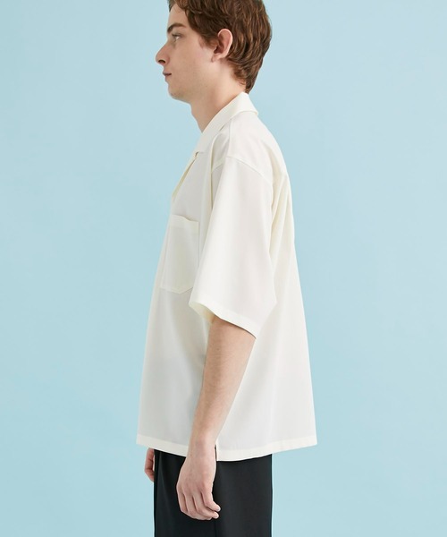 CITY TOKYO（シティトウキョウ）の「ドライストレッチオープンカラーシャツ（シャツ/ブラウス・メンズ・ホワイト/ライトブルーグレー/ブラック・1/2/3）」の18枚目の写真