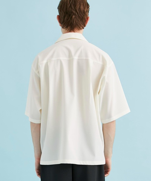 CITY TOKYO（シティトウキョウ）の「ドライストレッチオープンカラーシャツ（シャツ/ブラウス・メンズ・ホワイト/ライトブルーグレー/ブラック・1/2/3）」の22枚目の写真