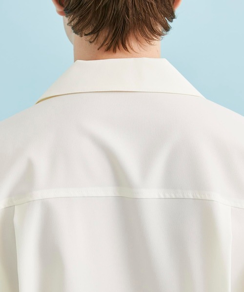 CITY TOKYO（シティトウキョウ）の「ドライストレッチオープンカラーシャツ（シャツ/ブラウス・メンズ・ホワイト/ライトブルーグレー/ブラック・1/2/3）」の14枚目の写真