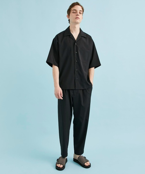 CITY TOKYO（シティトウキョウ）の「ドライストレッチオープンカラーシャツ（シャツ/ブラウス・メンズ・ホワイト/ライトブルーグレー/ブラック・1/2/3）」の5枚目の写真