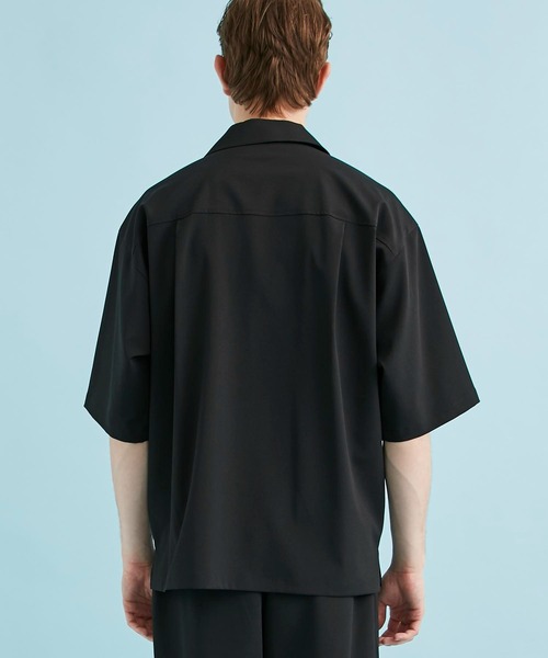 CITY TOKYO（シティトウキョウ）の「ドライストレッチオープンカラーシャツ（シャツ/ブラウス・メンズ・ホワイト/ライトブルーグレー/ブラック・1/2/3）」の10枚目の写真