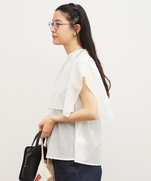 fig Ｌondon（フィグロンドン）の「Lily blouse（シャツ/ブラウス・レディース・ホワイト/ストライプ/ブラック・FREE）」の5枚目の写真