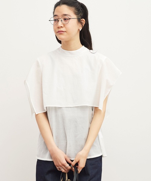 fig Ｌondon（フィグロンドン）の「Lily blouse（シャツ/ブラウス・レディース・ホワイト/ストライプ/ブラック・FREE）」の4枚目の写真