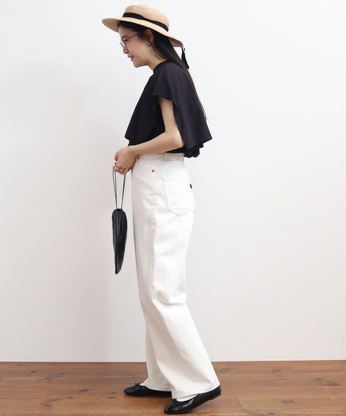 fig Ｌondon（フィグロンドン）の「Lily blouse（シャツ/ブラウス・レディース・ホワイト/ストライプ/ブラック・FREE）」の19枚目の写真