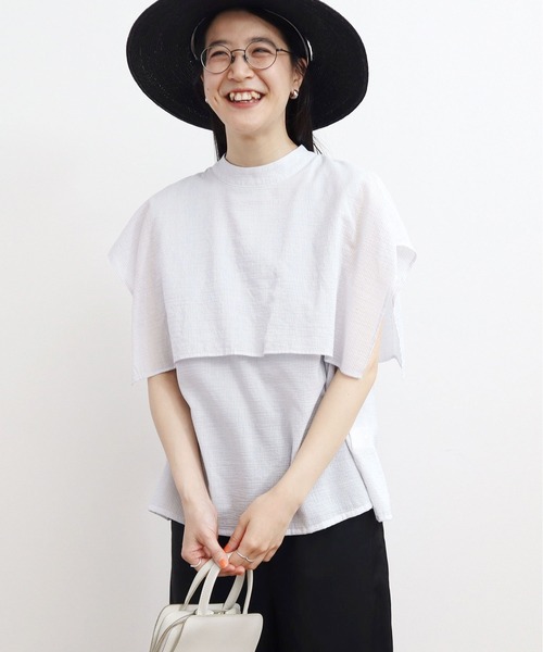 fig Ｌondon（フィグロンドン）の「Lily blouse（シャツ/ブラウス・レディース・ホワイト/ストライプ/ブラック・FREE）」の10枚目の写真
