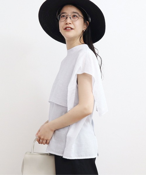 fig Ｌondon（フィグロンドン）の「Lily blouse（シャツ/ブラウス・レディース・ホワイト/ストライプ/ブラック・FREE）」の12枚目の写真
