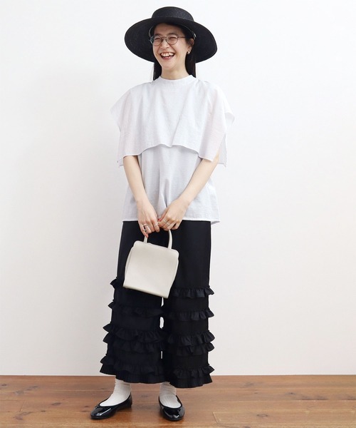 fig Ｌondon（フィグロンドン）の「Lily blouse（シャツ/ブラウス・レディース・ホワイト/ストライプ/ブラック・FREE）」の20枚目の写真