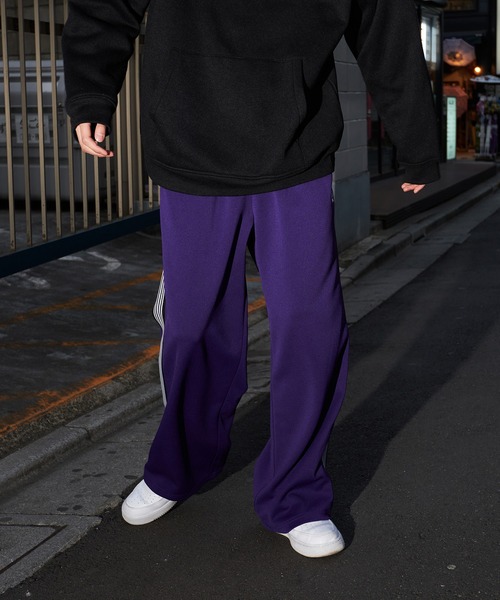 kutir（クティール）の「サイドラインワイドトラックパンツ（その他パンツ・メンズ・パープル/ブラウン/グリーン・SMALL/MEDIUM/LARGE）」の17枚目の写真