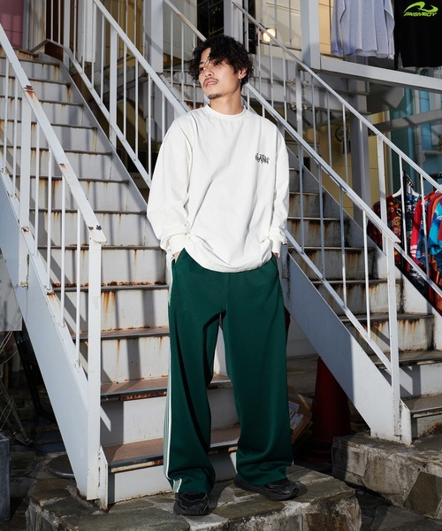 kutir（クティール）の「サイドラインワイドトラックパンツ（その他パンツ・メンズ・パープル/ブラウン/グリーン・SMALL/MEDIUM/LARGE）」の15枚目の写真