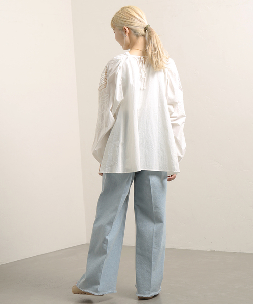 JOINT WORKS(ジョイントワークス)の「【COMMRE/コムル】フリンジデニムパンツ(デニムパンツ・レディース・ネイビー/ブルー系その他・FREE)」の19枚目の写真