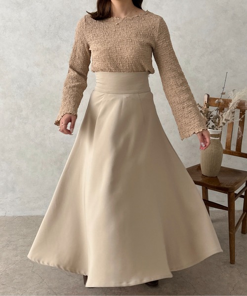 apres jour clair（アプレジュールクレア）の「【apres jour clair】ポコポコフレアスリーブT【ZOZOTOWN限定アイテム】（Tシャツ/カットソー・レディース・ベージュ/アイボリー・X-LARGE/フリー）」の13枚目の写真