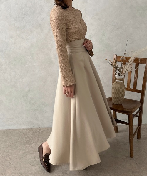 apres jour clair（アプレジュールクレア）の「【apres jour clair】ポコポコフレアスリーブT【ZOZOTOWN限定アイテム】（Tシャツ/カットソー・レディース・ベージュ/アイボリー・X-LARGE/フリー）」の14枚目の写真