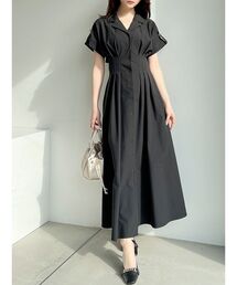 【WEB限定】ウエストタックシャツワンピース