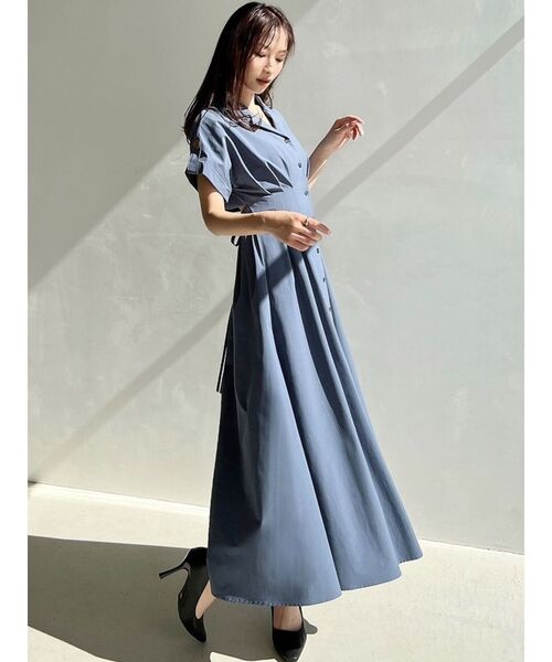 RESEXXY（リゼクシー）の「【WEB限定】ウエストタックシャツワンピース（シャツワンピース・レディース・ブルー/ブラック/アイボリー・FREE）」の20枚目の写真
