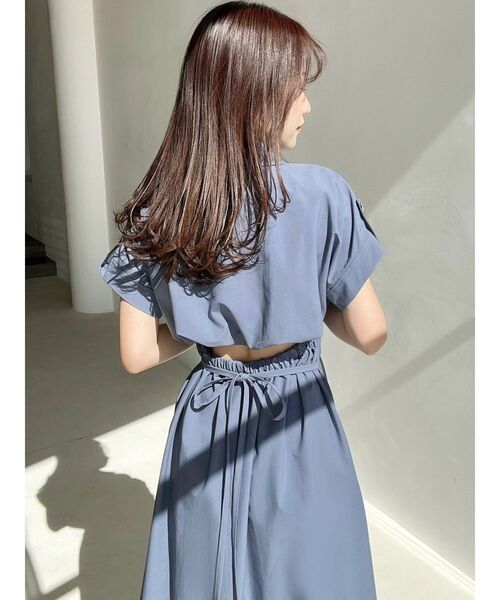 RESEXXY（リゼクシー）の「【WEB限定】ウエストタックシャツワンピース（シャツワンピース・レディース・ブルー/ブラック/アイボリー・FREE）」の21枚目の写真
