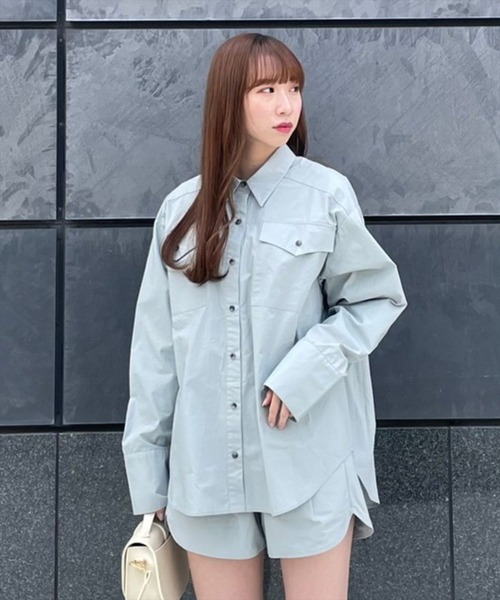 レディアゼル シャツ New arrival--- 🏷️20022411100040 ジップ刺繍シャツ ¥8,900+tax