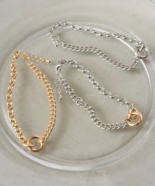 Auntie Rosa Holiday（アンティローザホリデー）の「MIXチェーンブレスレット（ブレスレット・レディース・シルバー×ゴールド/ゴールド/シルバー・FREE）」の6枚目の写真