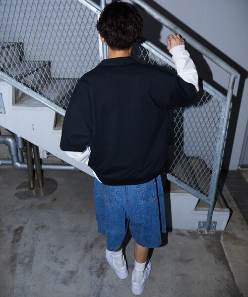 MLB（メジャーリーグベースボール）の「MLB/メジャーリーグベースボール/別注 バギーデニムショーツ/ハーフパンツ/デニムパンツ(限定展開)（デニムパンツ・メンズ・ブルー系その他/サックスブルー/ブラック/ブルー系その他2・LARGE/SMALL/MEDIUM）」の15枚目の写真