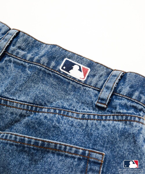MLB（メジャーリーグベースボール）の「【23SS】【MLB/メジャーリーグベースボール】別注 バギーデニムショーツ/ハーフパンツ/デニム