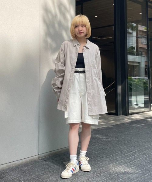 CIAOPANIC(チャオパニック)の「【BNCP】ヘリンボーンカーゴショートパンツ(カーゴパンツ・レディース・ホワイト/パープル/ブラック/カーキ・MEDIUM/LARGE)」の5枚目の写真