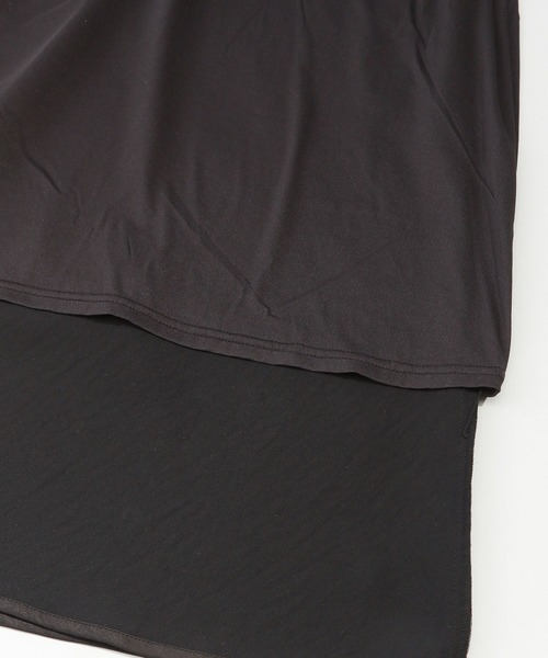 A part by（アパートバイ）の「サテンナロースカート（スカート・レディース・ベージュ/ブラック・MEDIUM/LARGE）」の16枚目の写真