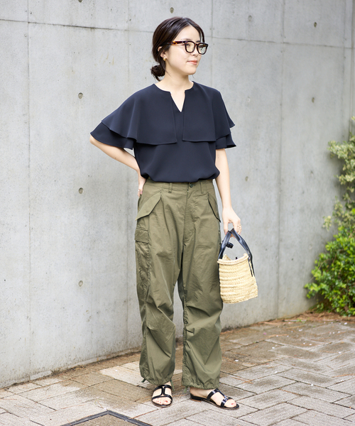 Noble(ノーブル)の「【M53.】 カーゴパンツ(カーゴパンツ・レディース・アイボリー/カーキ・XX-SMALL/X-SMALL)」の5枚目の写真