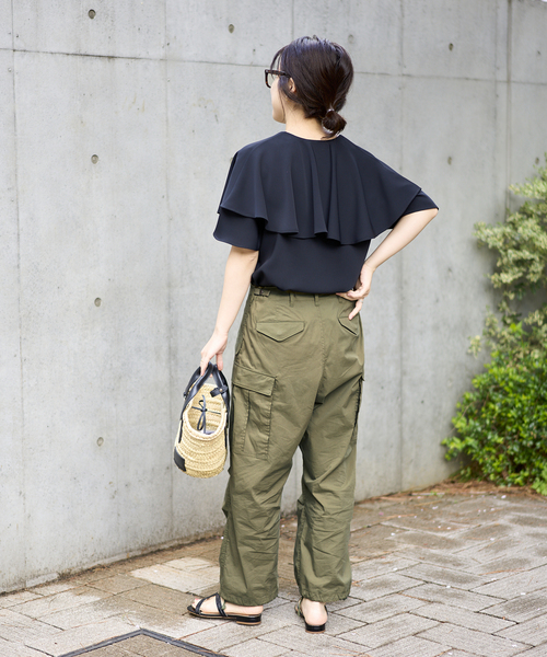Noble(ノーブル)の「【M53.】 カーゴパンツ(カーゴパンツ・レディース・アイボリー/カーキ・XX-SMALL/X-SMALL)」の6枚目の写真
