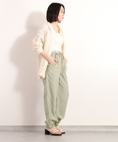 cepo（セポ）の「総レースオーバーシャツ（シャツ/ブラウス・レディース・オフホワイト/ブラック・M）」の7枚目の写真