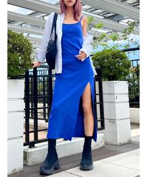 GYDA | 【WEB限定】【TINY低身長さん向け】DEEPスリットテレコロングワンピース(ワンピース)