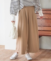 楽ちんきれい美脚ワイドパンツ