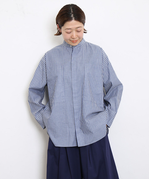 journal standard luxe ストライプシャツ JOURNAL STANDARD - JOURNAL STANDARD LUXE ストライプダンプ