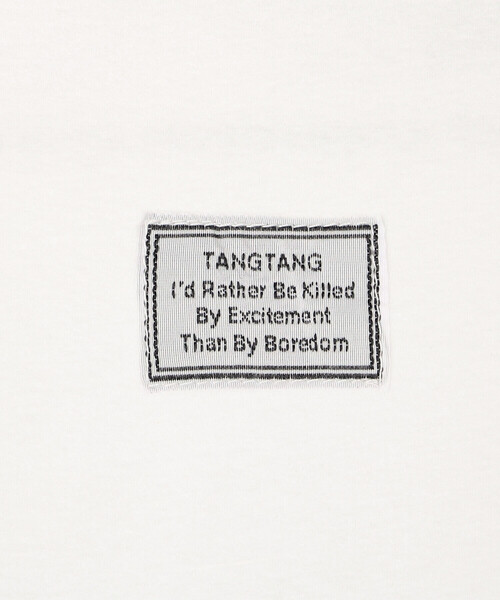 TANGTANG(タンタン)の「TANGTANG | 半袖Tシャツ It started w/cypselurus agoo agoo WOMEN(Tシャツ/カットソー・レディース・ホワイト・S)」の7枚目の写真