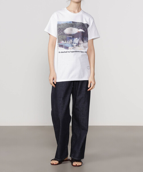 TANGTANG(タンタン)の「TANGTANG | 半袖Tシャツ It started w/cypselurus agoo agoo WOMEN(Tシャツ/カットソー・レディース・ホワイト・S)」の6枚目の写真