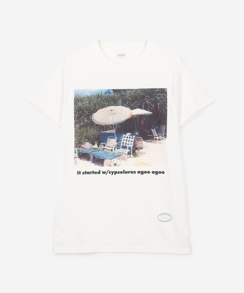TANGTANG(タンタン)の「TANGTANG | 半袖Tシャツ It started w/cypselurus agoo agoo WOMEN(Tシャツ/カットソー・レディース・ホワイト・S)」の8枚目の写真