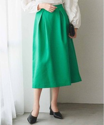 IEDIT ふんわりAラインが女性らしい ふくれジャカードスカート