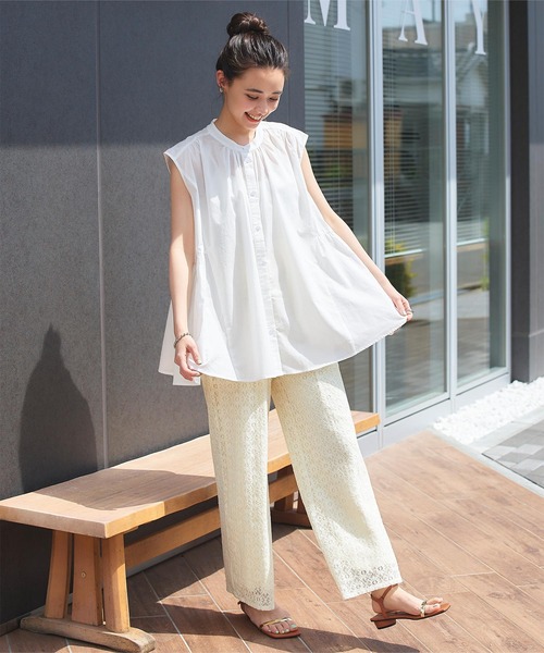 titivate(ティティベイト)の「レースイージーパンツ(その他パンツ・レディース・ライトグリーン/アイボリー/ブラック・S/M/L)」の7枚目の写真