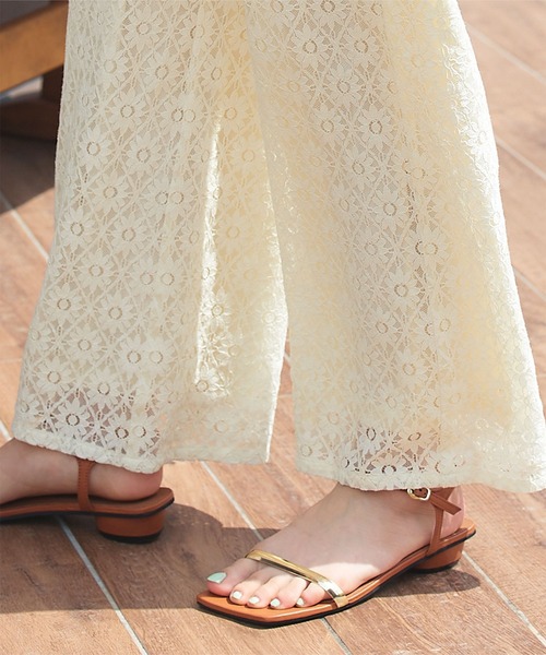 titivate(ティティベイト)の「レースイージーパンツ(その他パンツ・レディース・ライトグリーン/アイボリー/ブラック・S/M/L)」の9枚目の写真