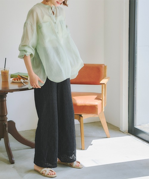 titivate(ティティベイト)の「レースイージーパンツ(その他パンツ・レディース・ライトグリーン/アイボリー/ブラック・S/M/L)」の11枚目の写真