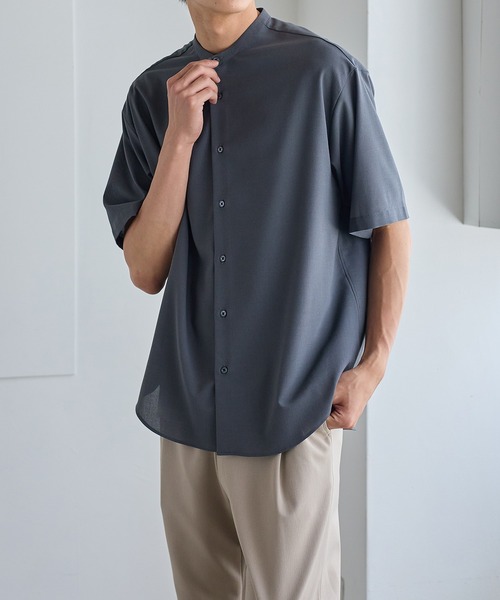 ユナイテッドトウキョウ:黒　パフスリーブ半袖デザインシャツ MENS】夏のデザインシャツコレクション: ｜UNITED TOKYO ONLINE