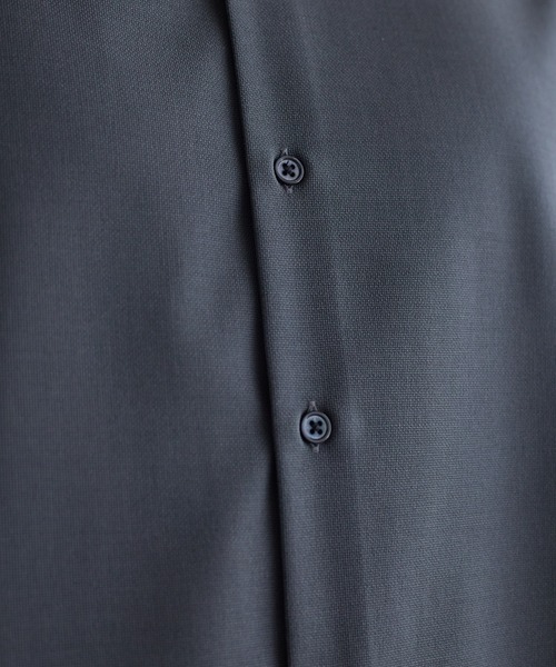 UNITED TOKYO（ユナイテッドトウキョウ）の「SMALl MESH バンドカラーシャツ (半袖)（シャツ/ブラウス・メンズ・オフホワイト/ネイビー/グレー・2/1/3）」の18枚目の写真