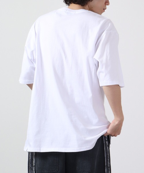 RE730（アールイーセブンサーティー）の「RE730 フラワー ベアコラージュプリント半袖Tシャツ（Tシャツ/カットソー・メンズ・ホワイト/ブラック・L/XL/M）」の7枚目の写真