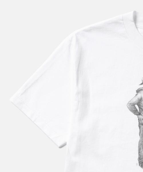 BEAMS T（ビームスティー）の「RAW / POLICE Tシャツ（Tシャツ/カットソー・メンズ・ホワイト・LARGE/SMALL/MEDIUM）」の4枚目の写真