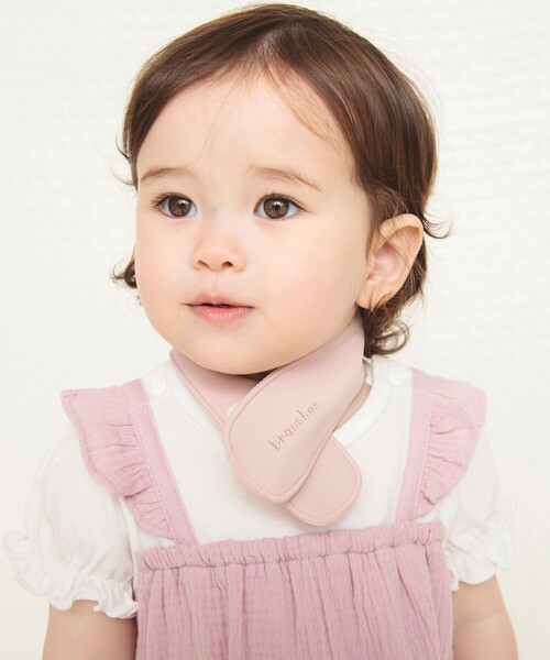 BRANSHES（ブランシェス）の「【ベビー/ペア/お揃い】刺しゅう入りベビーネッククーラー（アウトドアグッズ・キッズ・ピンク/ブルー・FREE）」の2枚目の写真